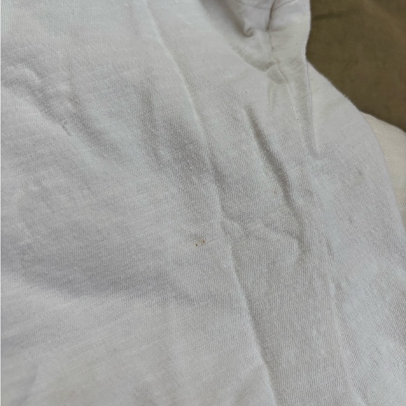 UnaPluma Organic Cotton White Short Sleeve Top - Picture 6 of 7